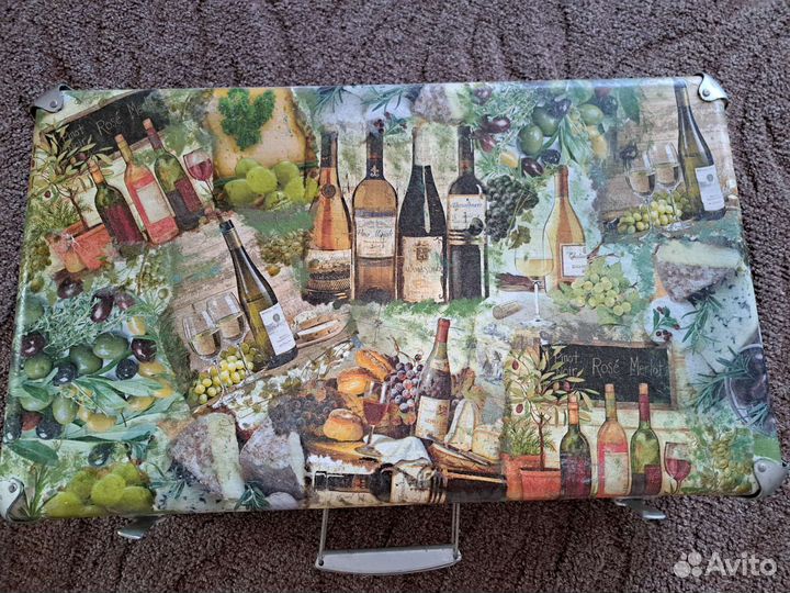 Чемодан СССР декупаж