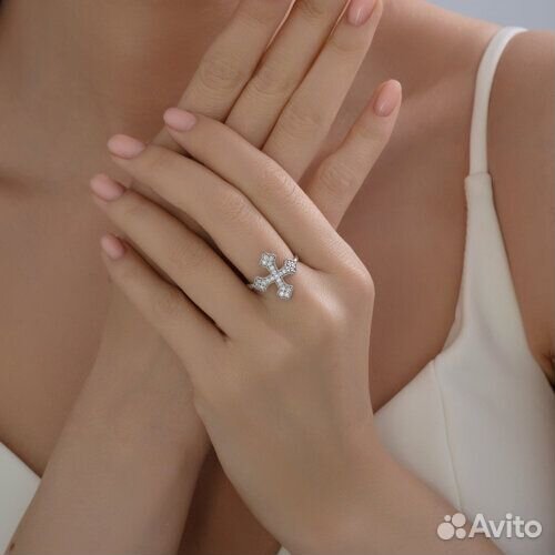 Кольцо sokolov из серебра, 94014407, р.17,5