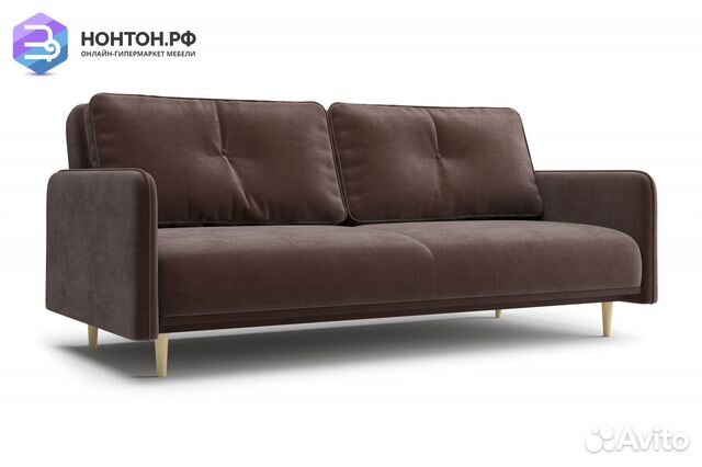 Диван книжка Эстет коричневый