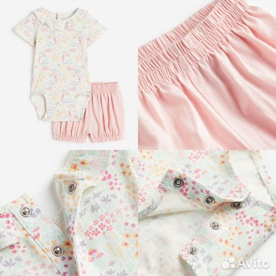 Боди и шорты H&M 80;92