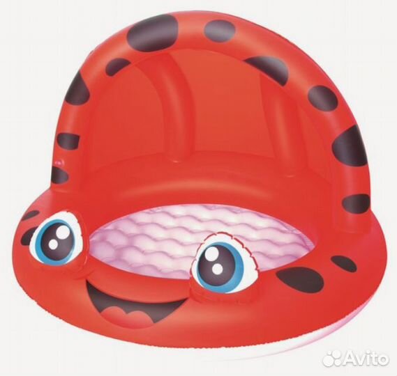 Бассейн детский с навесом от солнца, 97x66см