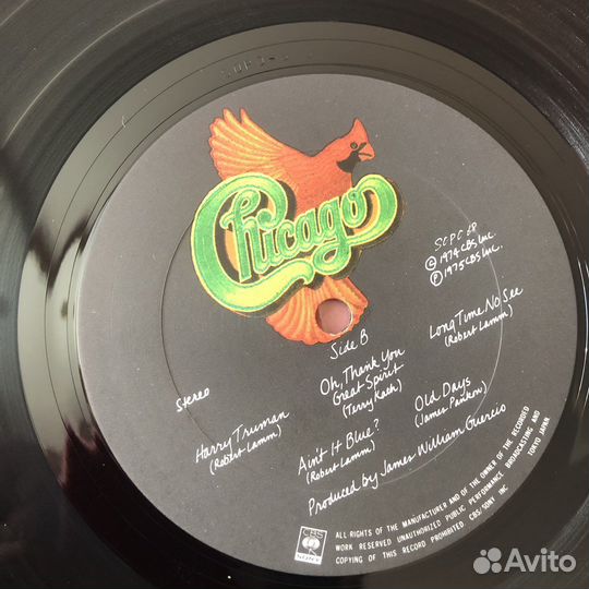 Chicago Chicago Vlll 1975 Japan 1-й пресс