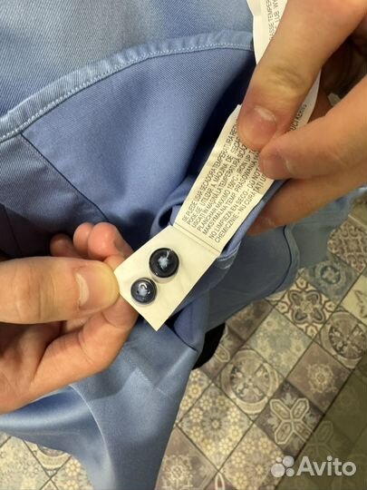 Рубашка синяя zara man