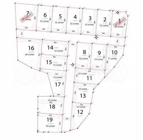 Участок 12 сот. (СНТ, ДНП)