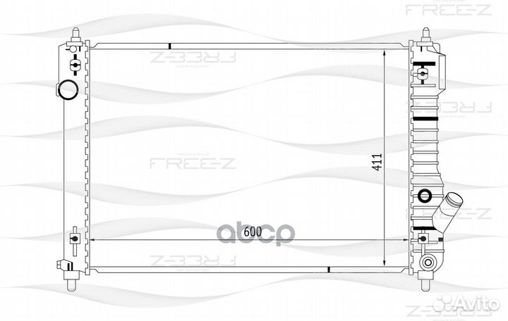 Радиатор KK0141 free-Z