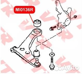 Сайлентблок переднего нижнего рычага задний vtr mi