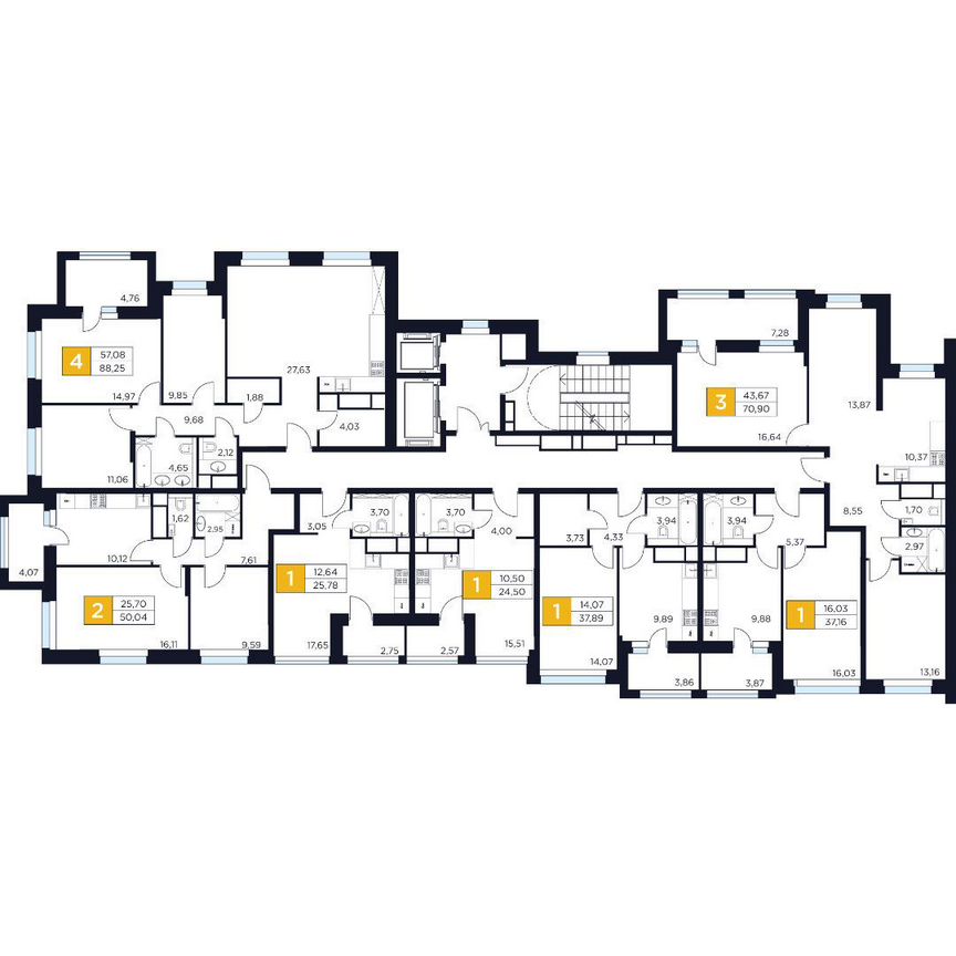 1-к. квартира, 37,2 м², 4/12 эт.