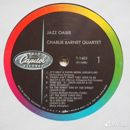 Джаз пластинка Charlie Barnet - Jazz Oasis