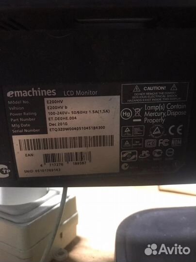 Монитор emachines