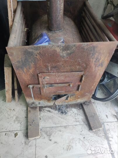 Печь для бани с баком