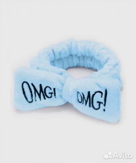 Косметическая повязка на голову плюшевая