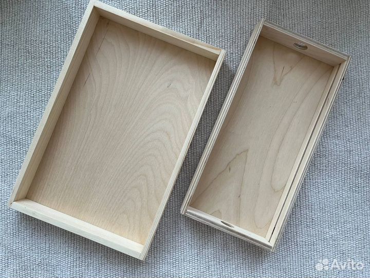 Деревянные подносы без покрытия