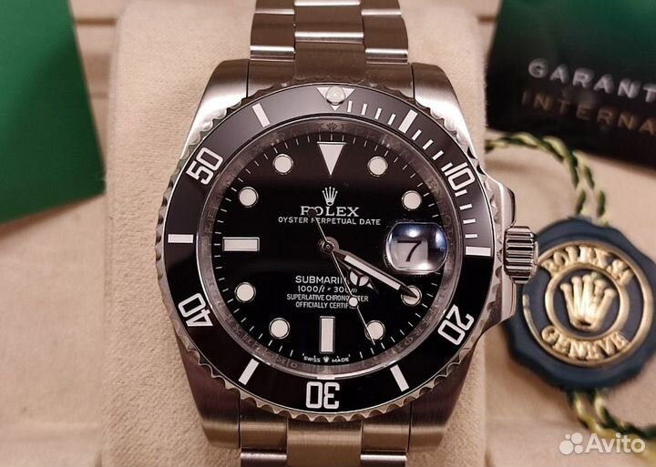 Часы мужские механические Rolex Submariner Black