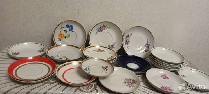 Чашки,блюдца,чайники.Дулева.Вербилка