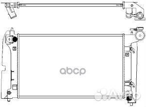 Радиатор системы охлаждения 34611023 Sakura