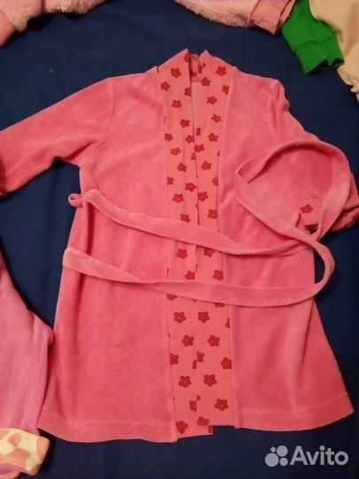 Халат махровый для девочки Pelican(3-6 лет) 2шт