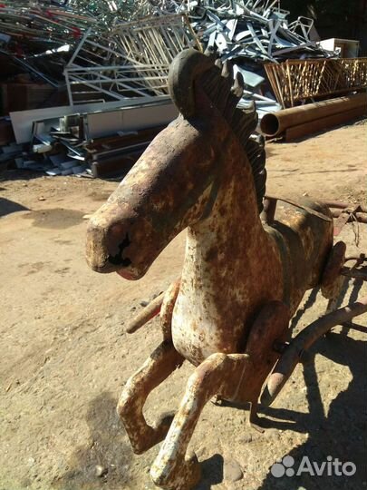 Игрушка СССР, конь педальный