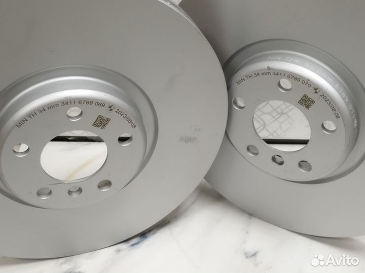 Диск тормозной L/R BMW 34116789069 34116789070