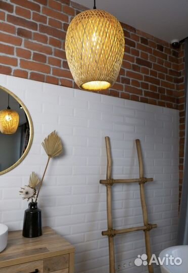 Светильник из ротанга