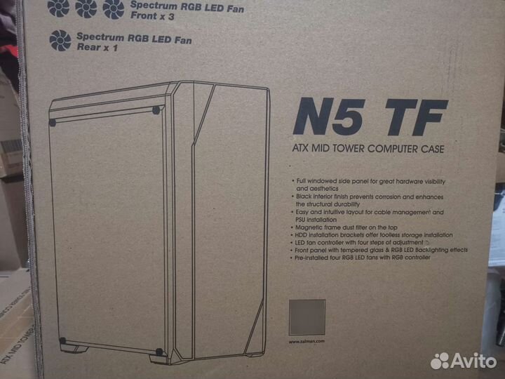 Корпус пк Zalman n5 tf черный