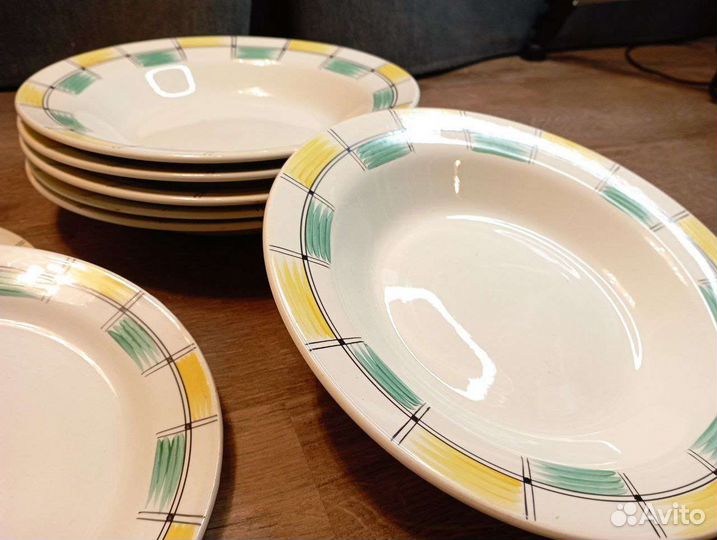 Тарелки зик Конаково - рисунок Клетка