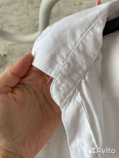 Рубашка белая на мальчика 158