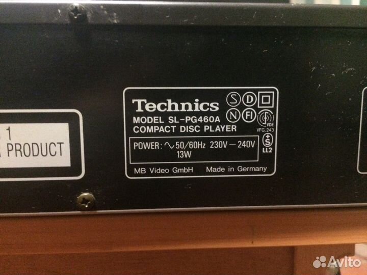 CD проигрыватель Technics SL - PG460A
