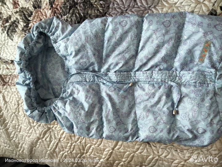 Зимний конверт в коляску