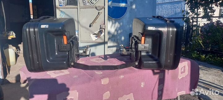 Оригинальный багажник с кофрами Yamaha XJ600