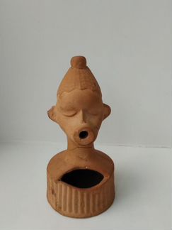 Подсвечник глиняный