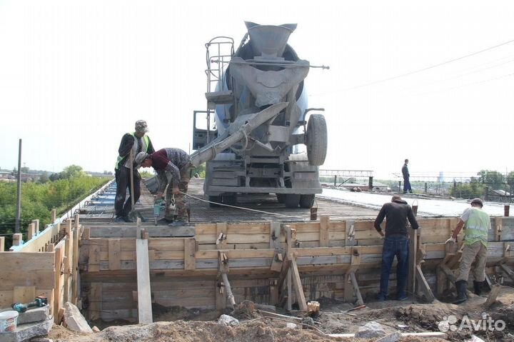 Доставка бетона миксером 3 куба