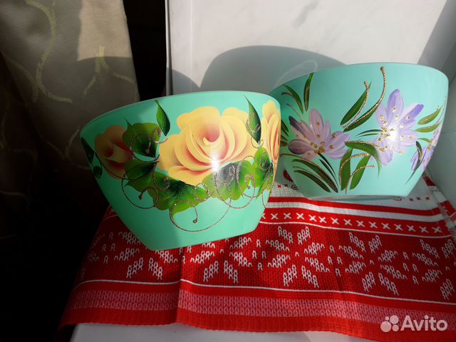 Салатники глубокие стеклянные, новые