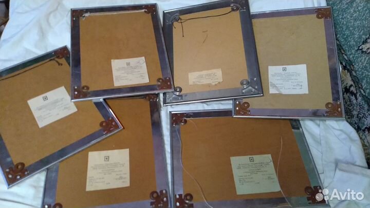 Фотопортреты собак в разборных рамках. СССР