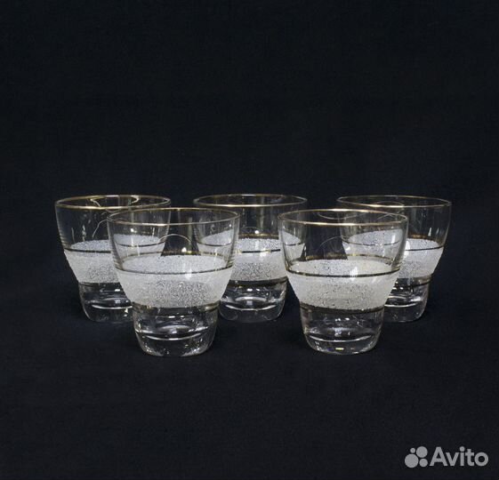 Набор Рюмки 5 шт. белая посыпка, высота 5,7 см, ди