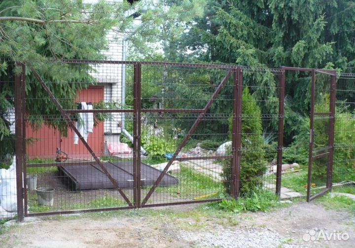 Забор металлический,ворота, калитки быстро