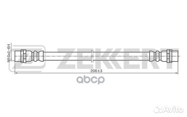Шланг тормозной Audi A4 94- A8 II 02- Skoda S