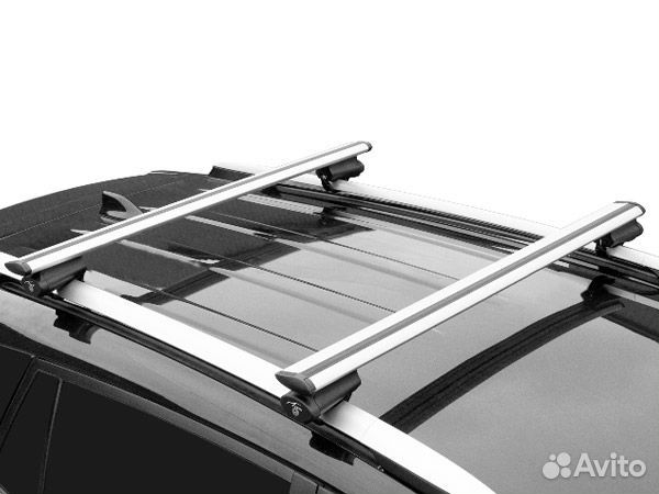 Багажник на крышу Бэлт, высокий рейлинг LUX аэр