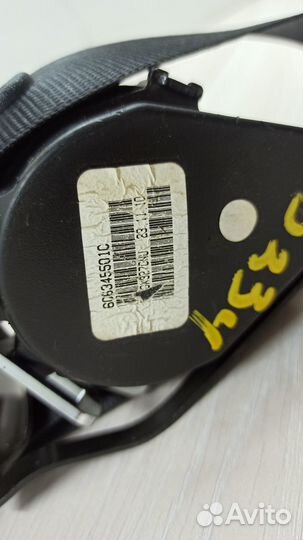 Ремень безопасности задний черный BMW X5 E70