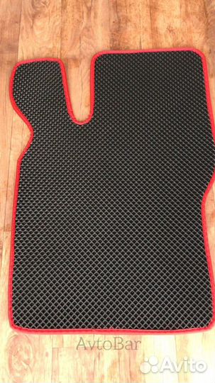 Ева коврики Daewoo Nexia красный кант