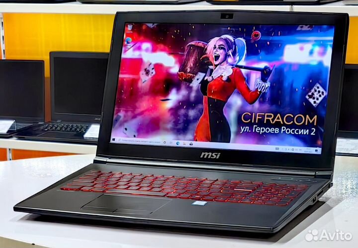 Игровой MSI 15.6''120Hz core i7 16Gb gtx1060 SSD