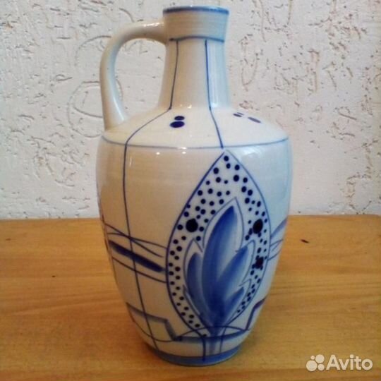Ваза бутылка фарфор гжель СССР