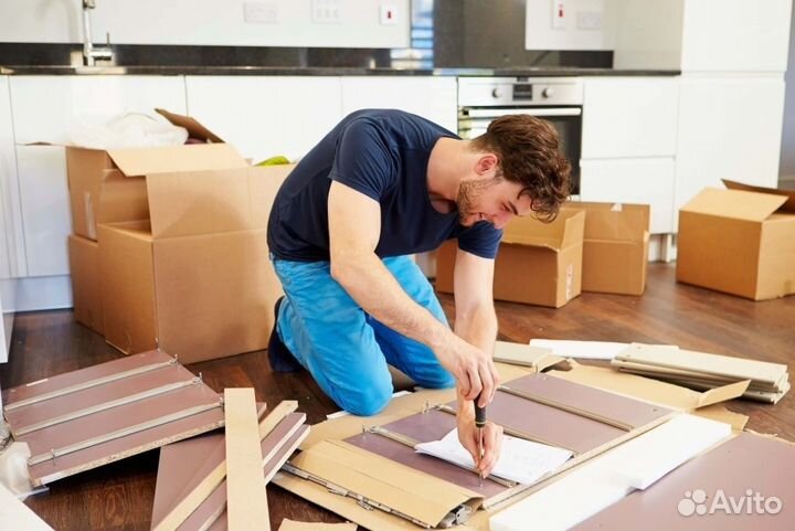 Сборка и ремонт корпусной мебели, замена фасадов