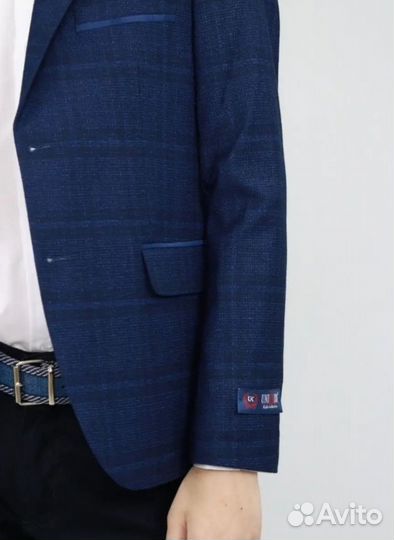 Пиджак школьный для мальчика 164