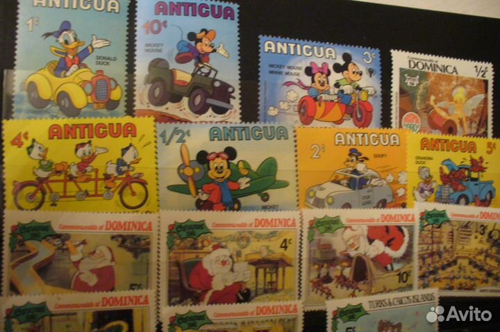 Мультфильмы. уолт дисней- набор 21 марка