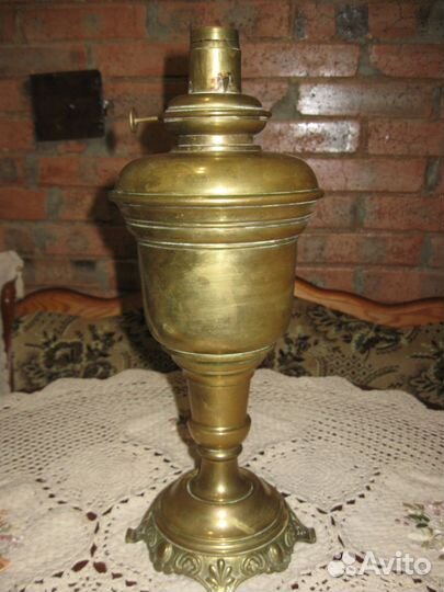 Большая керосиновая лампа Германия 1910-х гг