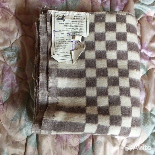Одеяло байковое детское СССР