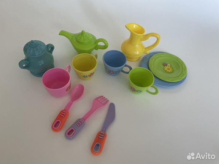 Набор детской посуды пластик
