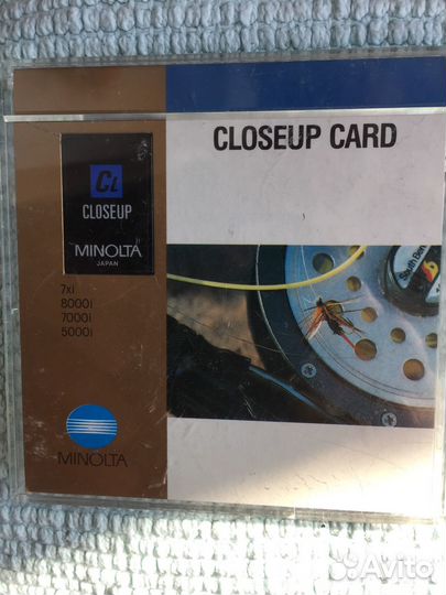 Closeup card minolta