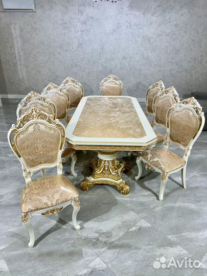 Стол и стулья Голд