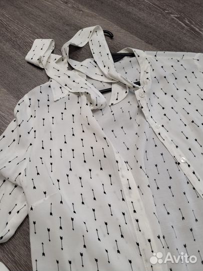 Рубашка блуза женская белая 42 размер
